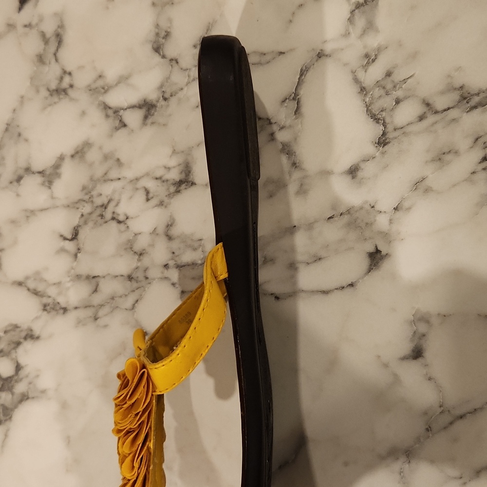 Yellow Ruffle Sandals - Picture 4 of 4